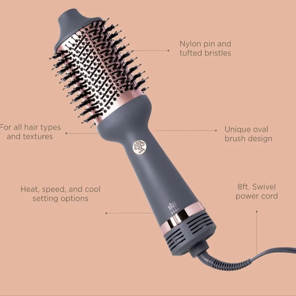 NEW Hairitage Volumizing‎ Hair Drying Brush.. Large Barrel